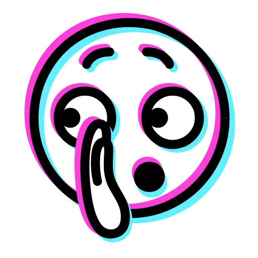 🤫 Эмодзи «Glitched Emoji» для Telegram