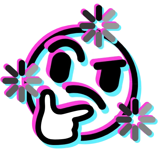 🤔 Эмодзи «Glitched Emoji» для Telegram