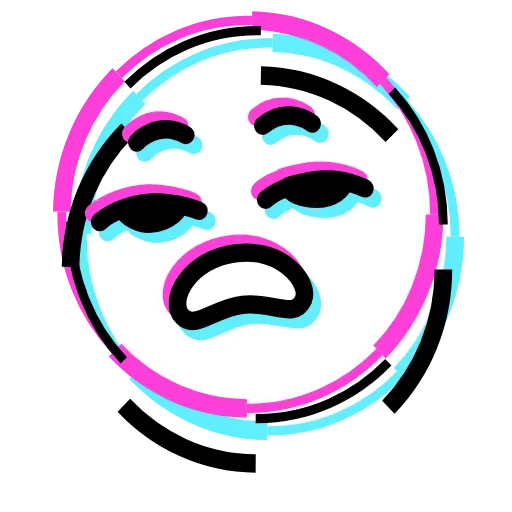 😒 Эмодзи «Glitched Emoji» для Telegram