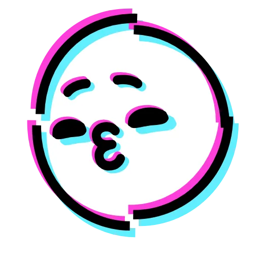 😗 Стикер «Glitched Emoji» для Telegram