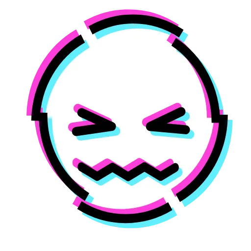 😖 Стикер «Glitched Emoji» для Telegram