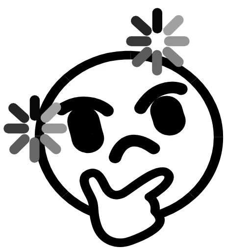 🤔 Стикер «Glitched Emoji» для Telegram