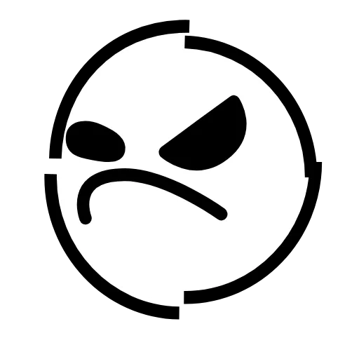 😠 Стикер «Glitched Emoji» для Telegram