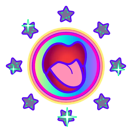👅 Эмодзи «Глиттер» для Telegram