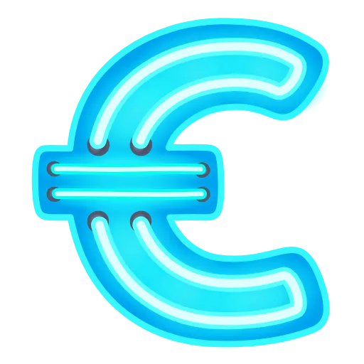💶 Эмодзи «Glow Font» для Telegram