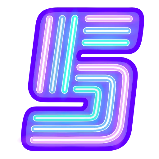 5⃣ Эмодзи «Glow Font» для Telegram