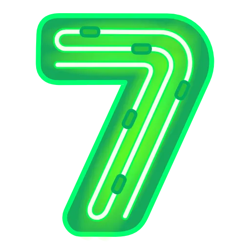 7⃣ Эмодзи «Glow Font» для Telegram