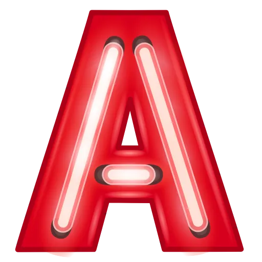 🔤 Эмодзи «Glow Font» для Telegram