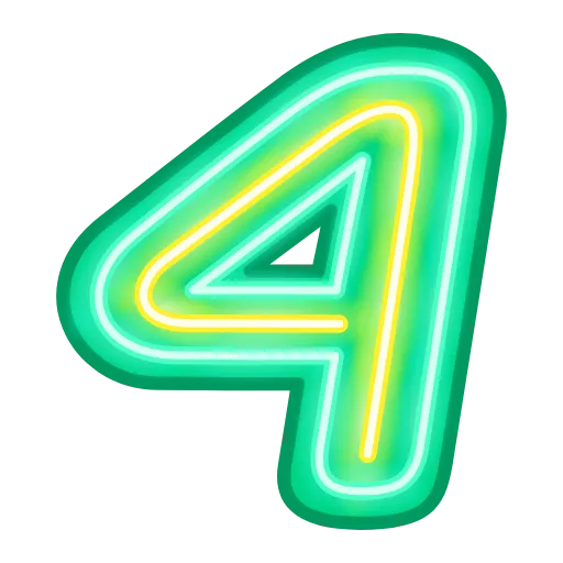 4⃣ Эмодзи «Glow Font» для Telegram