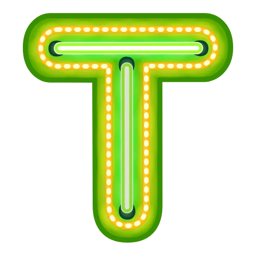 🔤 Эмодзи «Glow Font» для Telegram
