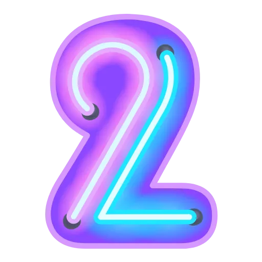 2⃣ Эмодзи «Glow Font» для Telegram