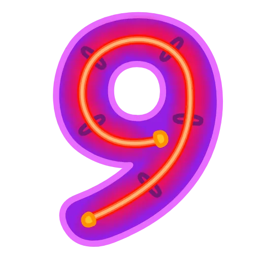9⃣ Эмодзи «Glow Font» для Telegram