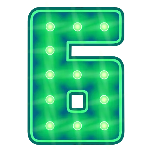 6⃣ Эмодзи «Glow Font» для Telegram