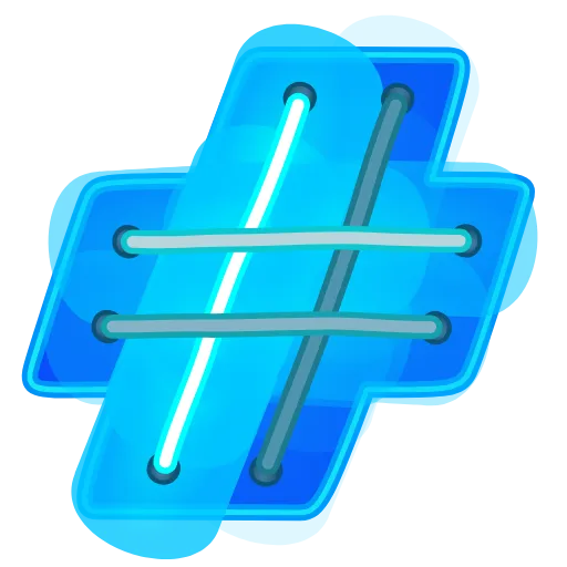 #️⃣ Эмодзи «Glowing Font» для Telegram