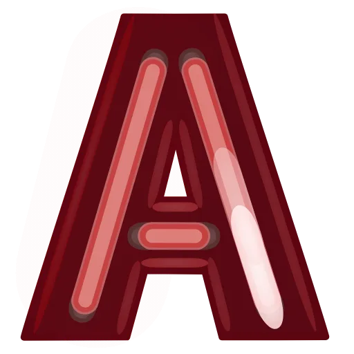 Эмодзи Glowing Font для Telegram — скачать
