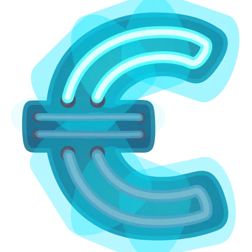 💶 Эмодзи «Glowing Font» для Telegram