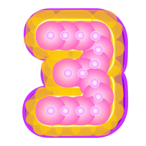 3️⃣ Эмодзи «Glowing Font» для Telegram