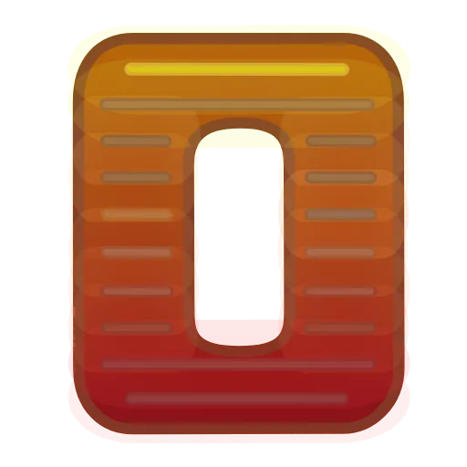 0️⃣ Эмодзи «Glowing Font» для Telegram