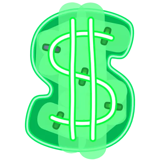 💲 Эмодзи «Glowing Font» для Telegram