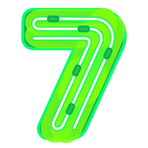 7️⃣ Эмодзи «Glowing Font» для Telegram