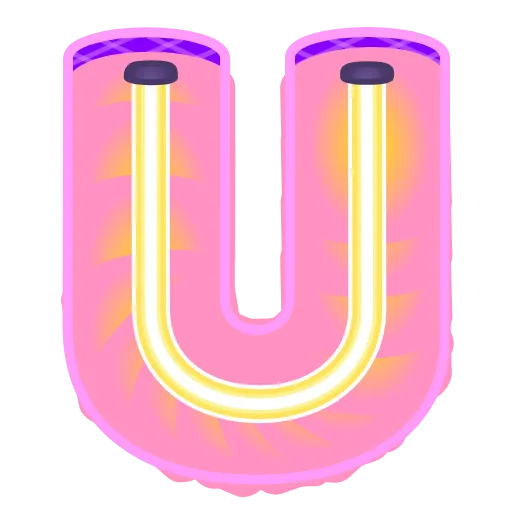 🔠 Эмодзи «Glowing Font» для Telegram
