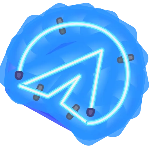 ✈️ Эмодзи «Glowing Font» для Telegram