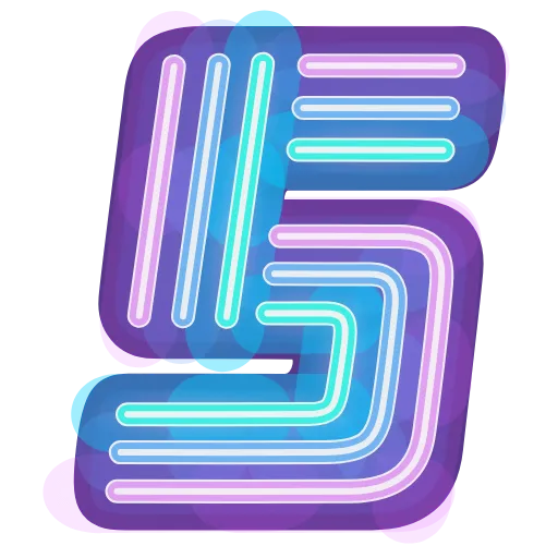 5️⃣ Эмодзи «Glowing Font» для Telegram