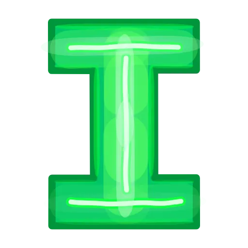 🔠 Эмодзи «Glowing Font» для Telegram