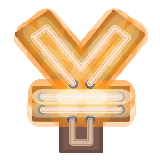 💴 Эмодзи «Glowing Font» для Telegram