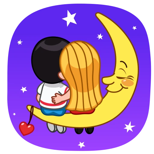🌙 Стикер «Love Is» для Telegram
