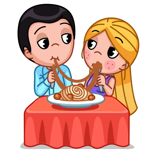 🍝 Стикер «Love Is» для Telegram