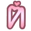 🤩 Эмодзи «Розовые буквы, цифры, разделители» для Telegram