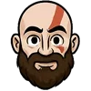 😊 Эмодзи «Кратос» для Telegram