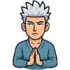 🙏 Эмодзи «В небе и на земле» для Telegram