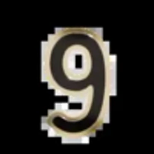 9️⃣ Эмодзи «Gold Border Black» для Telegram