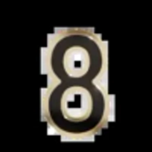 8️⃣ Эмодзи «Gold Border Black» для Telegram