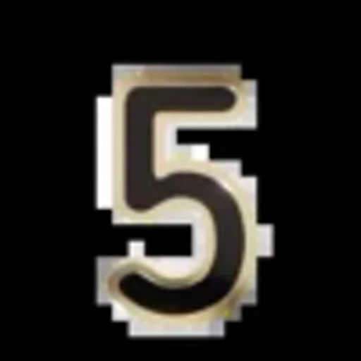 5️⃣ Эмодзи «Gold Border Black» для Telegram