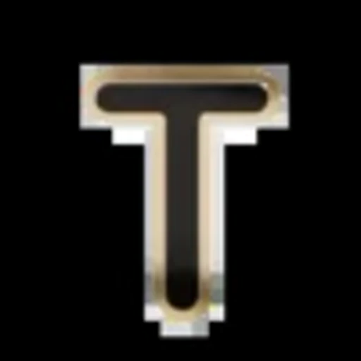 🔠 Эмодзи «Gold Border Black» для Telegram