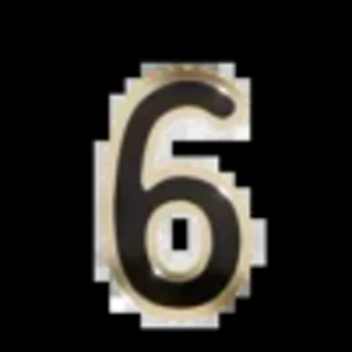 6️⃣ Эмодзи «Gold Border Black» для Telegram