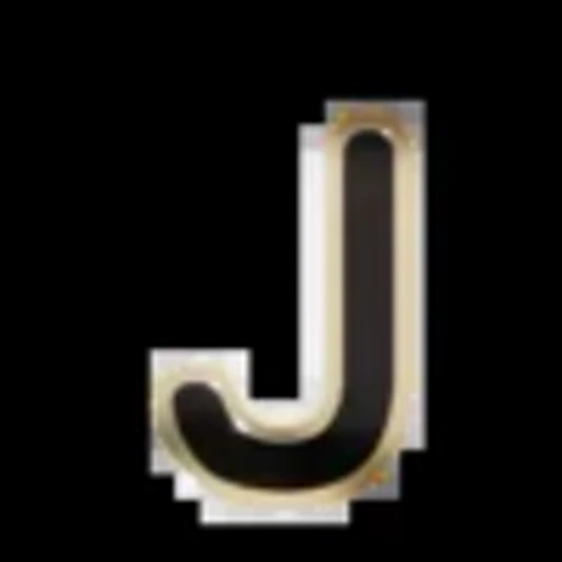 🔠 Эмодзи «Gold Border Black» для Telegram