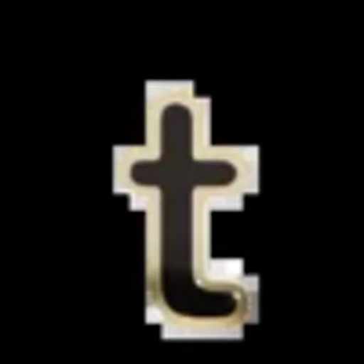 🔤 Эмодзи «Gold Border Black» для Telegram