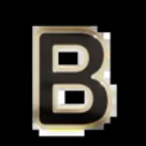 🔠 Эмодзи «Gold Border Black» для Telegram
