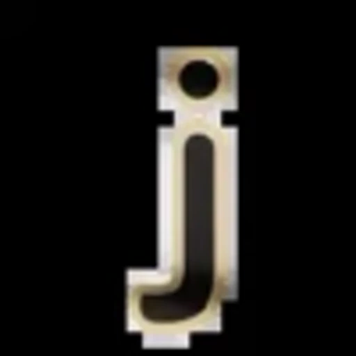 🔤 Эмодзи «Gold Border Black» для Telegram