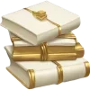 📚 Эмодзи «Gold And Beige» для Telegram