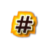 #⃣ Эмодзи «Чёрно-желтые буквы» для Telegram
