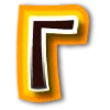 😉 Эмодзи «Чёрно-желтые буквы» для Telegram