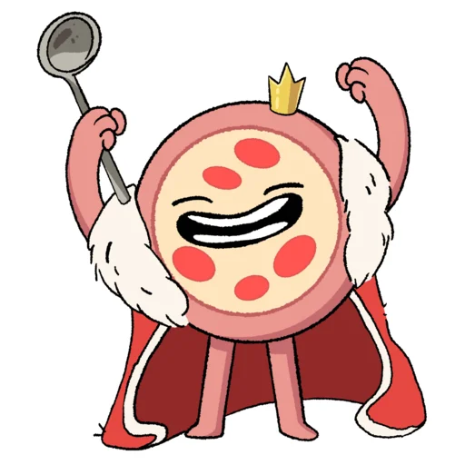 👑 Стикер «Good Pizza, Great Pizza» для Telegram