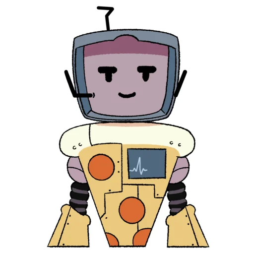 🤖 Стикер «Good Pizza, Great Pizza» для Telegram