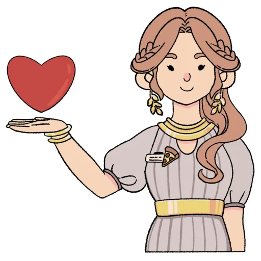 ❤️ Стикер «Good Pizza, Great Pizza» для Telegram