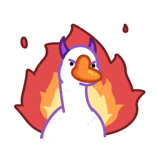 Эмодзи Goose - для Telegram — скачать